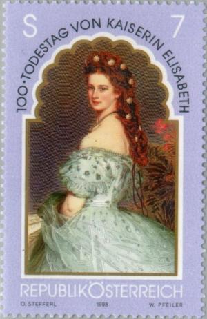 Colnect-137-742-Empress-Elisabeth-centenary-of-her-death.jpg