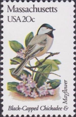 Colnect-4136-373-Massachusetts---Black-Capped-Chickadee-Mayflower.jpg