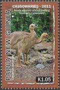 Colnect-3438-466-Southern-Cassowary-Casuarius-casuarius-chicks-feeding.jpg