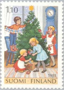 Colnect-159-792-Children-decorate-the-christmas-tree.jpg