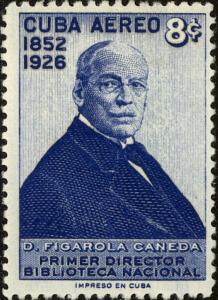 Colnect-3998-368-D-Figarola-Caneda-1st-director-Nat--l-Library.jpg