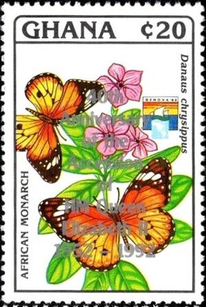 Colnect-5993-186-African-Monarch-Danaus-chrysippus---overprinted.jpg