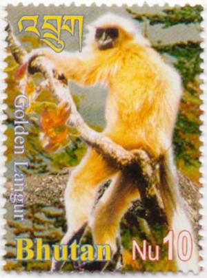 Colnect-3046-953-Gee--s-Golden-Langur-Presbytis-geei.jpg