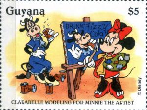 Colnect-4244-670-Clarabelle-Modeling-for-Minnie-the-Artist.jpg