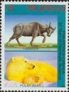 Colnect-2905-410-Tamaraw-Bubalus-mindorensis-Polar-Bear-Ursus-maritimus.jpg