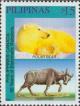 Colnect-2905-411-Tamaraw-Bubalus-mindorensis-Polar-Bear-Ursus-maritimus.jpg