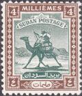 Colnect-2427-481-Postman-with-Dromedary-Camelus-dromedarius.jpg