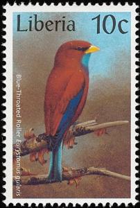 Colnect-745-920-Blue-throated-Roller-Eurystomus-gularis.jpg