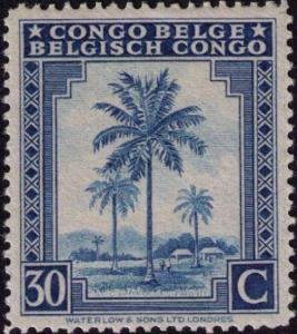 Colnect-1079-235-Oil-palm-trees---inscribed--quot-Congo-Belge-Belgisch-Congo-quot-.jpg