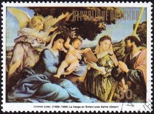 Colnect-2453-225-The-virgin-and-infant-surrounded-by-saints.jpg