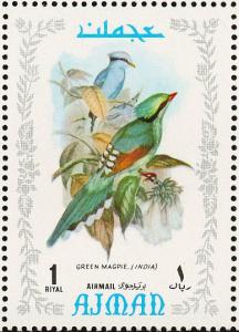 Colnect-1786-014-Common-Green-Magpie-Cissa-chinensis.jpg