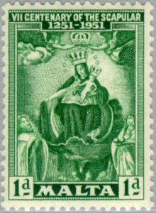 Colnect-130-243-Seventh-Centenary-of-the-Scapular.jpg