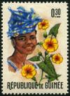 Colnect-5286-334-Thunbergia-alata-and-Woman.jpg