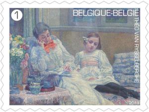 Colnect-1537-105-Th-eacute-o-van-Rysselberghe-The-reading-woman-and-a-girl-1899.jpg