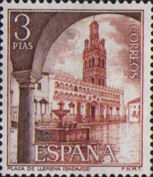 Colnect-441-199-Plaza-de-Llerena-and-Fountain-Badajoz.jpg