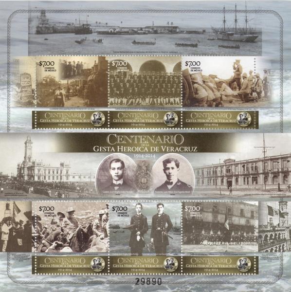 Colnect-2959-547-Centenary-of-the-Gesta-Heroica-De-Veracruz-1914-2014.jpg