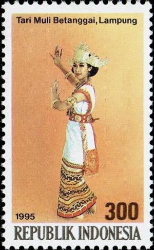 Colnect-4788-804-Muli-Betanggai-dance-Lampung.jpg