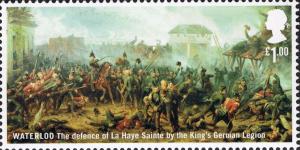 Colnect-2731-188-The-defence-of-La-Haye-Sainte-by-the-King--s-German-Legion.jpg