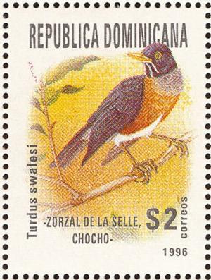 Colnect-3152-682-La-Selle-Thrush-Turdus-swalesi.jpg