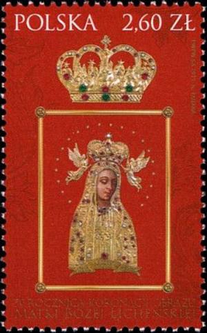 Colnect-4309-372-Our-Lady-of-Liche%C5%84-50th-coronation-anniversary.jpg