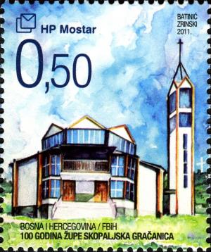 Colnect-5878-979-Centenary-of-the-Parish-Skopaljska-Gra%C4%8Danica.jpg