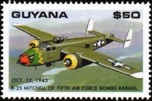 Colnect-2155-268-Mitchell-of-Fifth-Air-Force-bombs-Rabaul.jpg