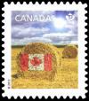 Colnect-2892-305-Flag-on-hay-bale.jpg