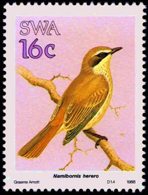 Colnect-5211-783-Herero-Chat-Flycatcher-Namibornis-herero.jpg