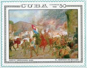 Colnect-2335-251--quot-The-Burning-of-Bayamo-quot--by-JE-Hernandez-Giro.jpg