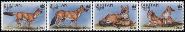 Colnect-1720-371-WWF-Dhole-strip-of-4.jpg