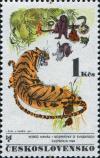 Colnect-5733-964-Tiger-and-other-animals-by-Mirko-Han%C3%A1k.jpg