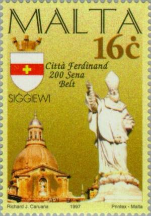 Colnect-131-249-Statue-church-and-arms-Siggiewi.jpg