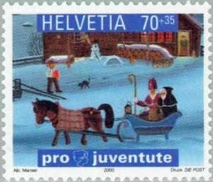 Colnect-141-457-Holy-Nicolas-with-his-aid-Schmutzli-in-a-sledge.jpg