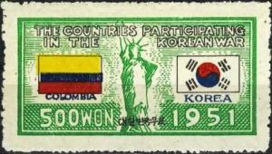 Colnect-1910-246-Columbia--amp--Korean-Flags.jpg