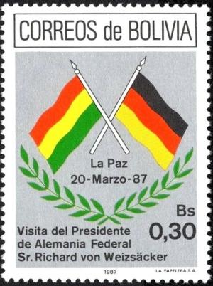 Colnect-5872-983-National-Flag-of-Bolivia-and-the-Federal-Republic-of-Germany.jpg