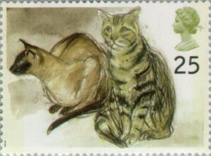 Colnect-123-001-Puskas-Siamese-and-Tigger-Tabby-Felis-silvestris-catus.jpg