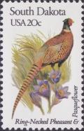 Colnect-4136-391-South-Dakota---Ring-Necked-Pheasant-Pasqueflower.jpg