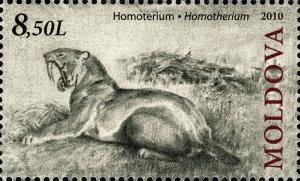 Colnect-1945-507-Homotherium---Sabre-toothed-Cat.jpg