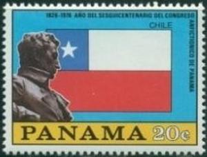 Colnect-2599-073-Bolivar-and-Chile-Flag.jpg