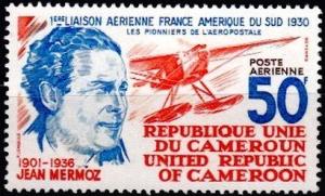 Colnect-2793-705-Jean-Mermoz-and-his-plane.jpg