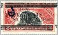 Colnect-1669-924-African-Palm-Civet-Nandinia-binotata---Overprint-New-Value.jpg