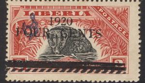 Colnect-1669-923-African-Palm-Civet-Nandinia-binotata---Overprint-New-Value.jpg