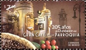 Colnect-2042-349-205-years-of-the-foundation-of-Gran-Cafe-de-la-Parroquia.jpg