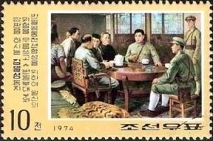 Colnect-2591-263-Kim-Negotiating-anti-Japanese-united-front.jpg