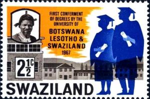 Colnect-2906-233-King-Sobhuza-II-University-buildings-and-graduates.jpg