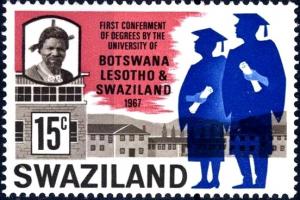 Colnect-2906-235-King-Sobhuza-II-University-buildings-and-graduates.jpg