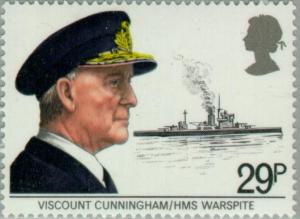 Colnect-122-278-Viscount-Cunningham-and-HMS-Warspite.jpg