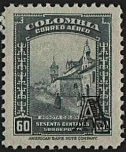 Colnect-2385-827-Street-in-Bogot%C3%A1---overprinted.jpg