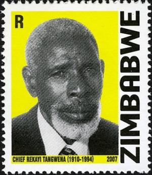 Colnect-555-312-National-Heroes---Chief-Rekayi-Tangwena.jpg