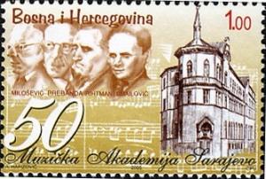 Colnect-1886-789-50th-anniversary-of-the-Music-Academy-in-Sarajevo.jpg